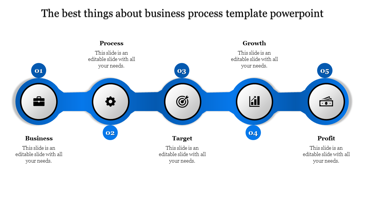 business process template powerpoint-5-Blue
